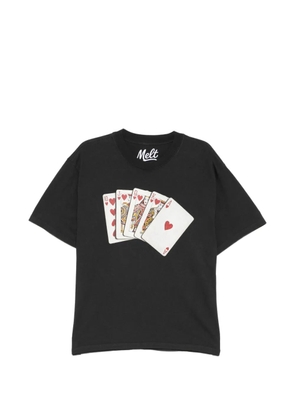 Melt graphic-print T-shirt - Black
