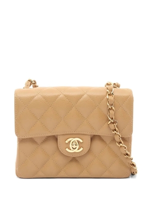 CHANEL Pre-Owned mini matelasse chain shoulder bag - Neutrals
