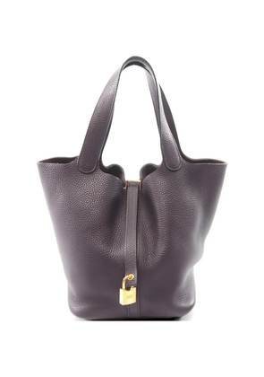 Hermès Pre-Owned 2019 Picotin Lock MM taurillon clemence tote bag - Purple