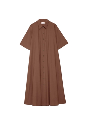 Ottod'Ame button front shirt midi dress - Brown