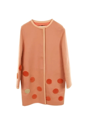 Fendi Pre-Owned 2000s collarless coat - Orange