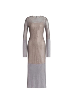 Alberta Ferretti long-sleeve dress - Grey
