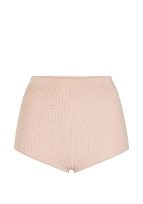Elisabetta Franchi knitted mini shorts - Neutrals