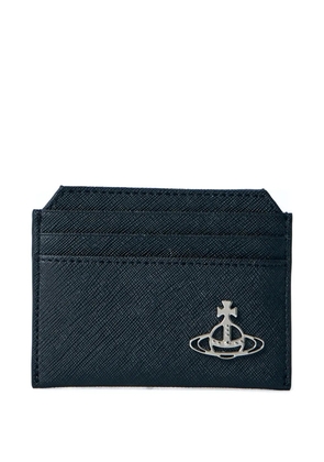 Vivienne Westwood logo-plaque card holder - Black