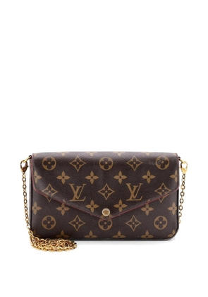 Louis Vuitton Pre-Owned Felicie Pochette Monogram Canvas crossbody bag - Brown