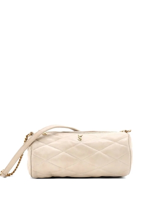 Saint Laurent Pre-Owned Sade Tube Bag Quilted Leather Mini shoulder bag - White