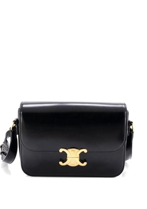 Celine Pre-Owned Triomphe Shoulder Bag Smooth Calfskin Medium crossbody bag - Black