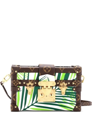 Louis Vuitton Pre-Owned Petite Malle Handbag Limited Edition Palm Print Leather and Monogram Canvas crossbody bag - Brown