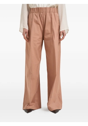 Semicouture elasticated pleated palazzo pants - Neutrals
