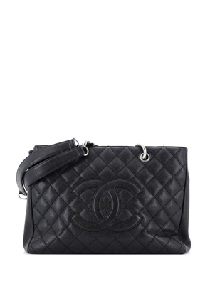 CHANEL Pre-Owned Grand Shopping Quilted Caviar XL tote bag - Black
