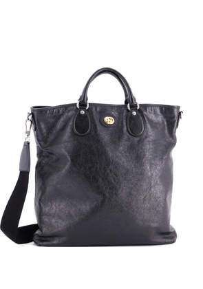 Gucci Pre-Owned Morpheus Convertible Soft Leather Tall tote bag - Black
