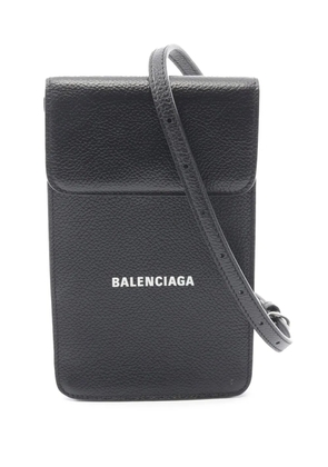 Balenciaga Pre-Owned 2010-2026 Leather Cash Phone and Card Holder crossbody bag - Black