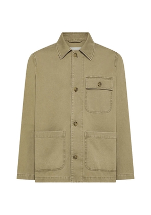 Seventy buttoned patch-pocket overshirt - Neutrals