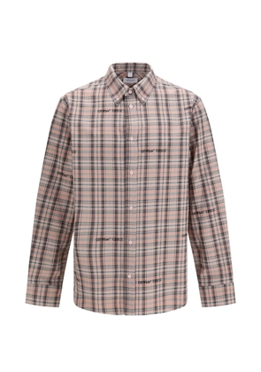 Off-White checked flannel shirt - Neutrals
