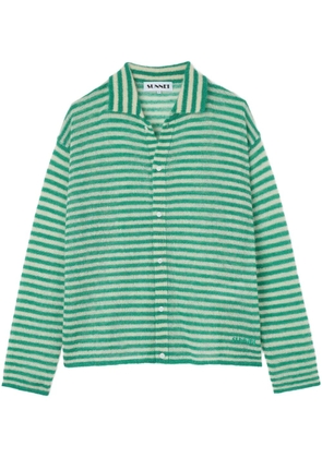 Sunnei striped cardigan - Green