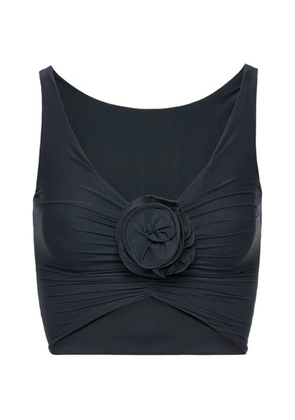 Magda Butrym flower detail top - Grey