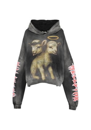 HELLSTAR graphic print hoodie - Grey