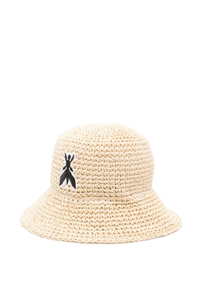 Patrizia Pepe logo-embroidered hat - Neutrals