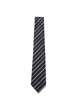 Emporio Armani striped-pattern tie - Blue