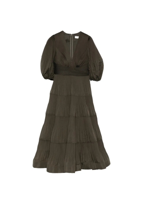 ZIMMERMANN pleated midi dress - Green