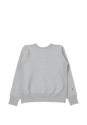 Champion embroidered-logo crew-neck sweater - Grey