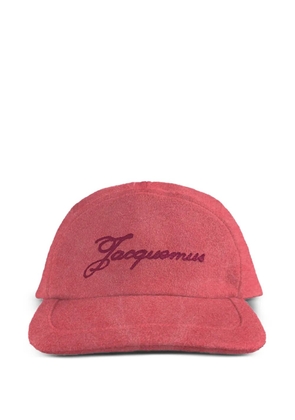 Jacquemus La Casquette logo-embroidery baseball cap - Red