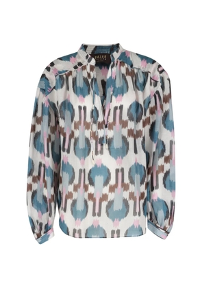 Bazar Deluxe ikat tie blouse - Neutrals