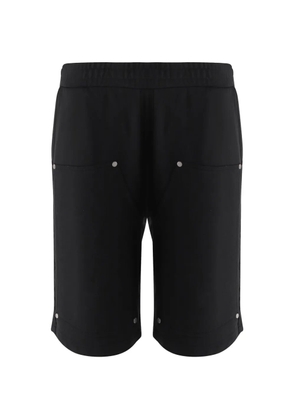 44 LABEL GROUP Casual studded-pocket cotton shorts - Black