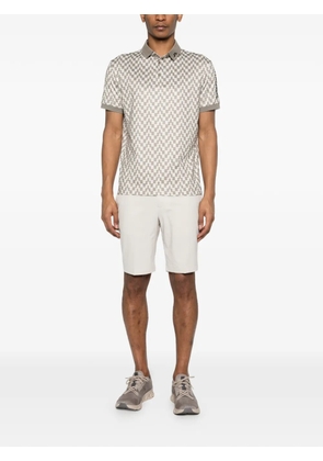 J.Lindeberg Tour tech-print polo - Neutrals