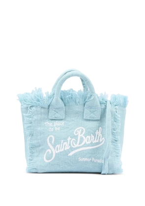 MC2 Saint Barth Kids mini Vanity fringed-detail tote bag - Blue
