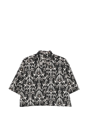 PINKO embellished floral shirt - Black