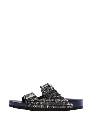 Birkenstock Arizona Tweed buckle-strap sandals - Blue