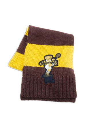 Polo Ralph Lauren Rugby Polo Bear colourblock scarf - Brown