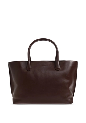 LIE STUDIO Grace leather tote bag - Brown