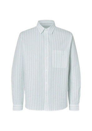 SAMSOE SAMSOE pocket striped shirt - White
