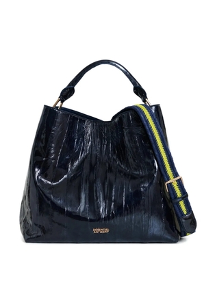Essentiel Antwerp cracked-effect shoulder bag - Blue