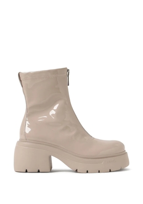 LIU JO Carrie 26 zip platform boots - Neutrals