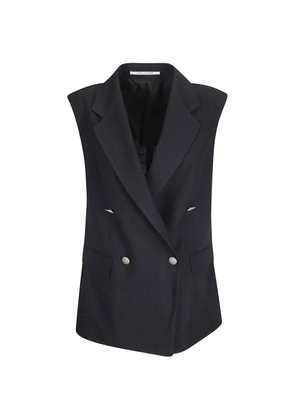 Tagliatore Bernice double-breasted waistcoat - Black