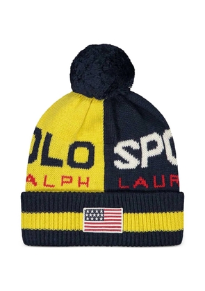 Polo Ralph Lauren Colourblock beanie hat - Blue