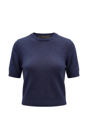 Toccin Elsie short-sleeves sweater - Blue