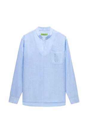 Shanghai Tang V-neck shirt - Blue