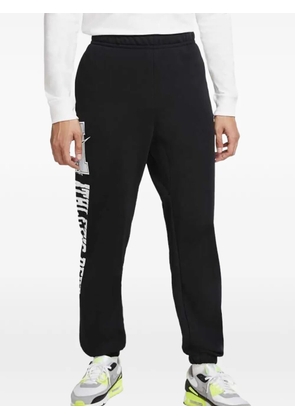 Nike Club logo-print track pants - Black