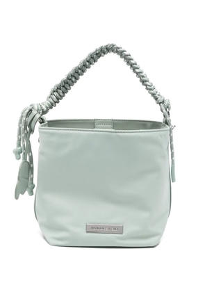 Karl Lagerfeld Ikon braided-handle small tote bag - Green