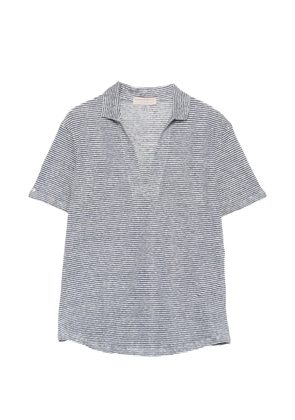 Purotatto stripe-pattern T-shirt - Blue