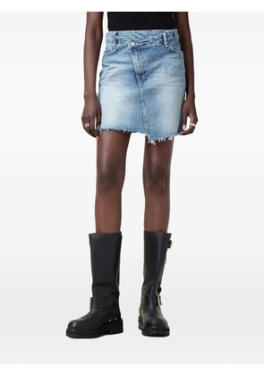 AllSaints asymmetric denim mini skirt - Blue
