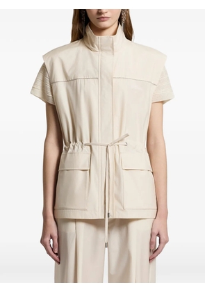 Peserico zip-up gilet - Neutrals