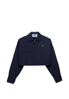 Prada poplin blouson jacket - Blue