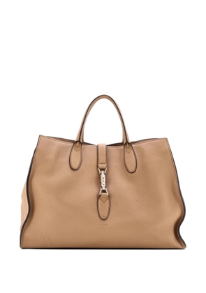 Gucci Pre-Owned Jackie Soft Leather Large tote bag - Neutrals