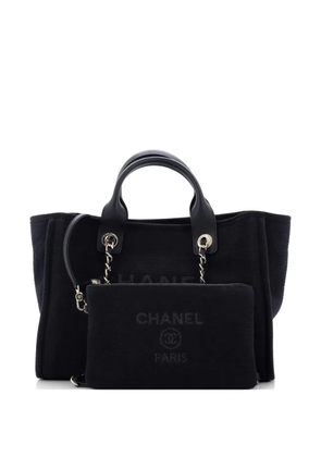 CHANEL Pre-Owned Deauville NM Mixed Fibers Small tote bag - Black