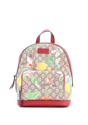 Gucci Pre-Owned Zip Pocket Tian Print GG Coated Canvas Small backpack - Brown